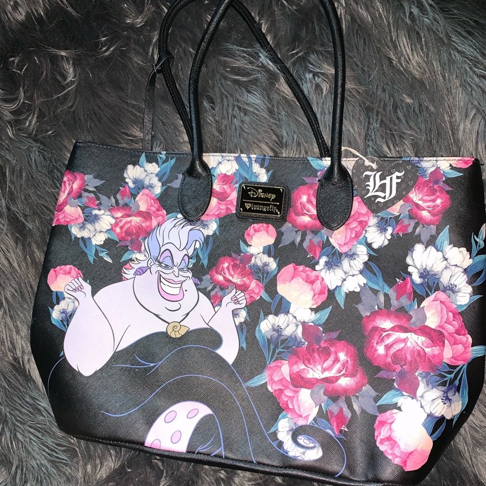 Loungefly limited edition villains trio tote bag